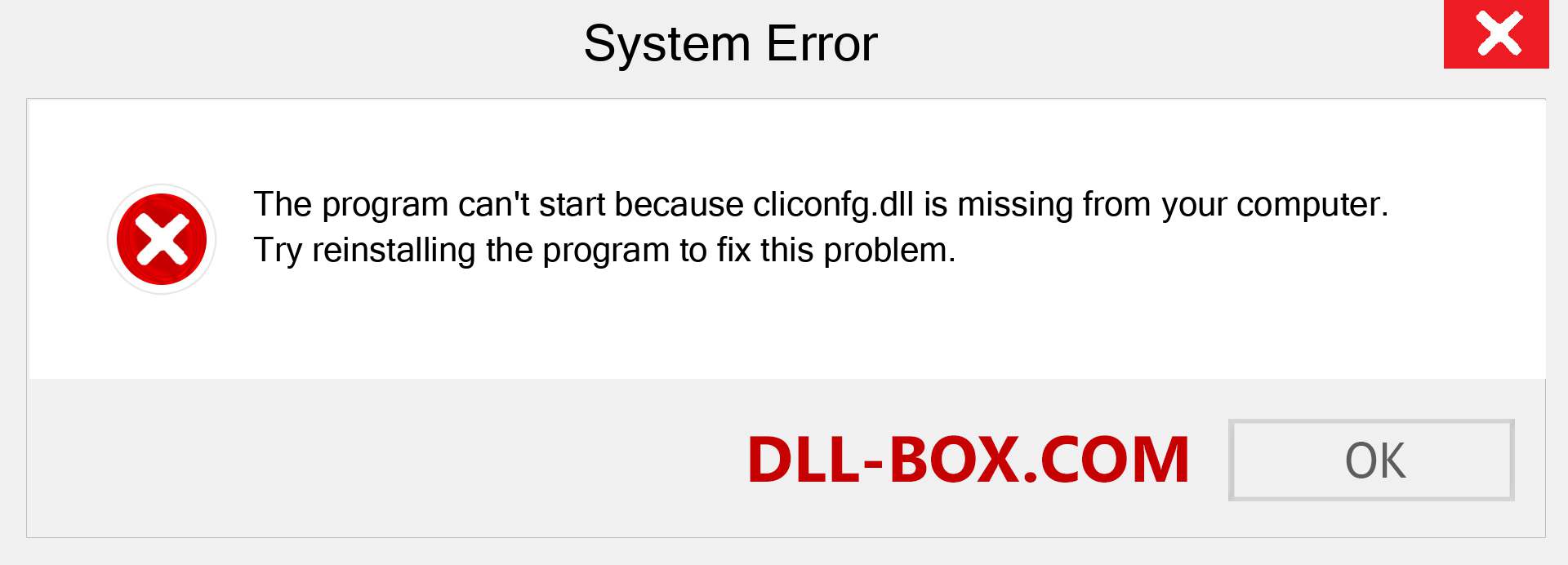  cliconfg.dll file is missing?. Download for Windows 7, 8, 10 - Fix  cliconfg dll Missing Error on Windows, photos, images